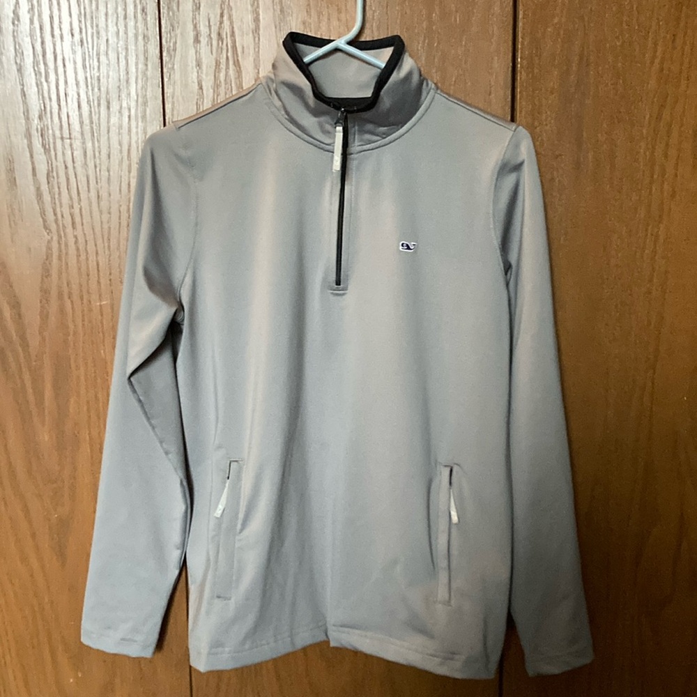 Vineyard Vines Gray Quarter-Zip Pullovers